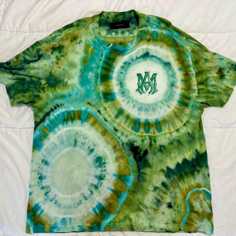 Amiri tie dye watercolor MA t-shirt